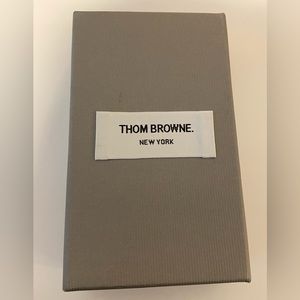 Thom Browne black leather card holder